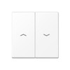 Jung A595PWWM Double Button Blind A Matte White