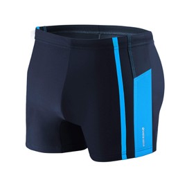 Sesto Senso Mens Swim Aquashorts Swimming Trunks Drawstring Beach Swimwear Shorts BD 364 L Blue