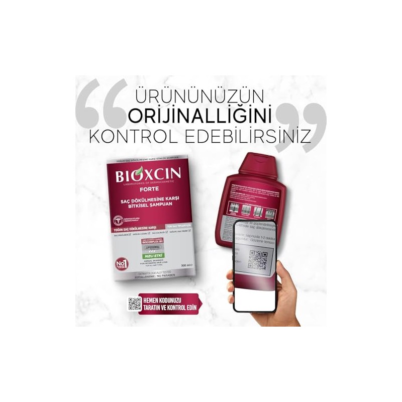BIOXCIN Forte Shampoo 3 x 300 ml Economy Pack Against