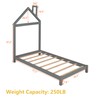 Twin Bed Frame with Headboard and Slats, Twin Size Platform