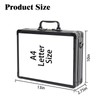 LASUK Aluminum Briefcase, Key Lock Clipboard Storage Box, Lockable Storage