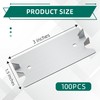 100 PCS Nail Plates for Wood Studs 1.5 x 3