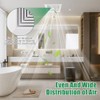 1-Piece (9"x9"Inches) Bathroom Exhaust Fan Cover with Spring, Square Ceiling