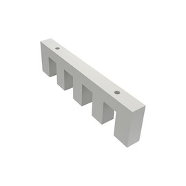 Interdeco Smartline Inner Rail Ceiling Support / Ceiling Bracket White 4-Track 1 cm Ceiling Distance for Internal Profile Square 14 x 35 mm