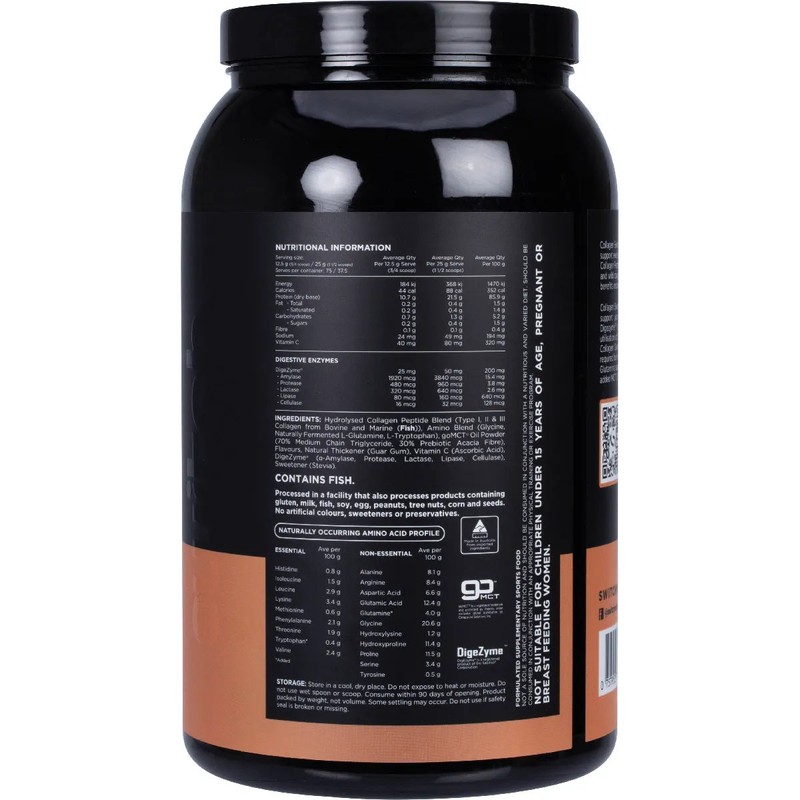 Switch Nutrition Hydrolysed Collagen Protein Vanilla Creme 938g