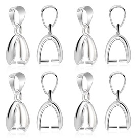 ALEXCRAFT 8 x Sterling Silver 925 Chain Clasps for Bracelets Necklaces DIY Jewellery Making