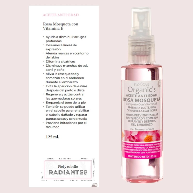 ACEITE ANTI-EDAD ROSA MOSQUETA 125 ML