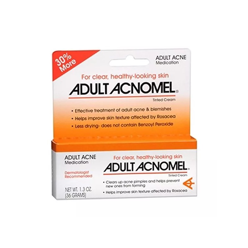 Acnomel Acné En Adultos Crema Medicamento 1.3 Oz