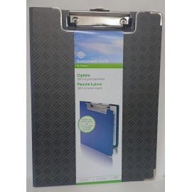 Staples Sustainable Earthby Staples Clipfolio Black Letter Size  3 Pack   Free Shipping