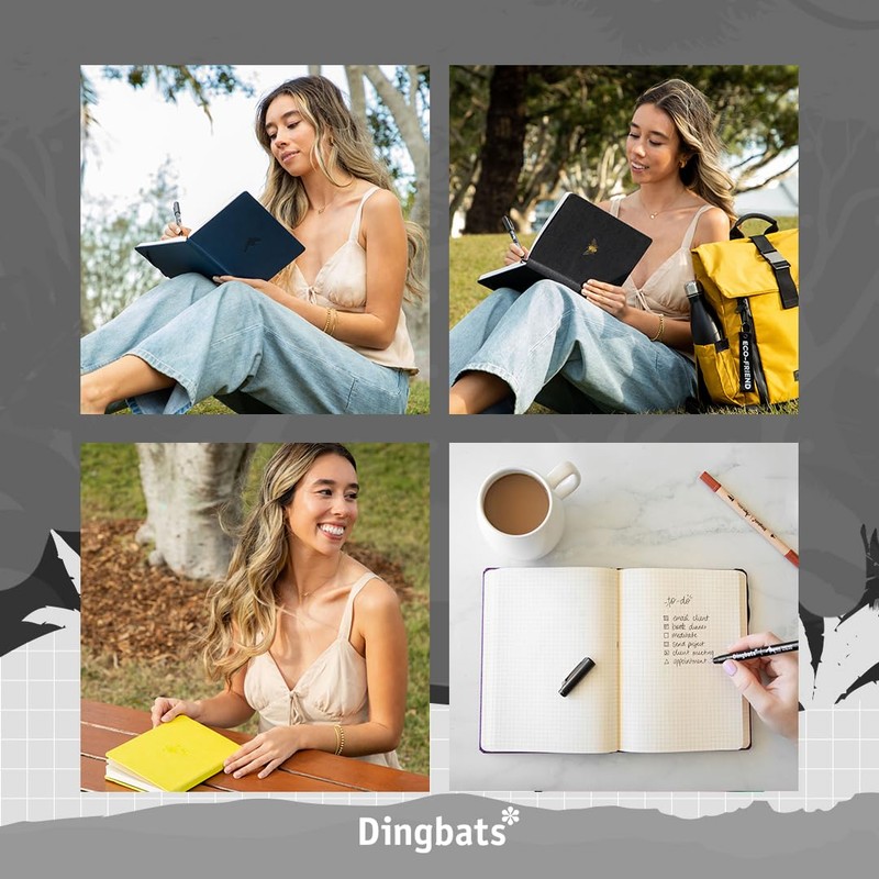 Dingbats* Wildlife Plain Journal A5 - Vegan Leather Hardcover, Ideal