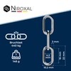 3 Pieces 100-cm = 1-Meter 3-mm Thick Stainless Steel Chain