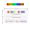 KINGSUPER 200 Pcs Punch Cards Reward Punch Cards with 1