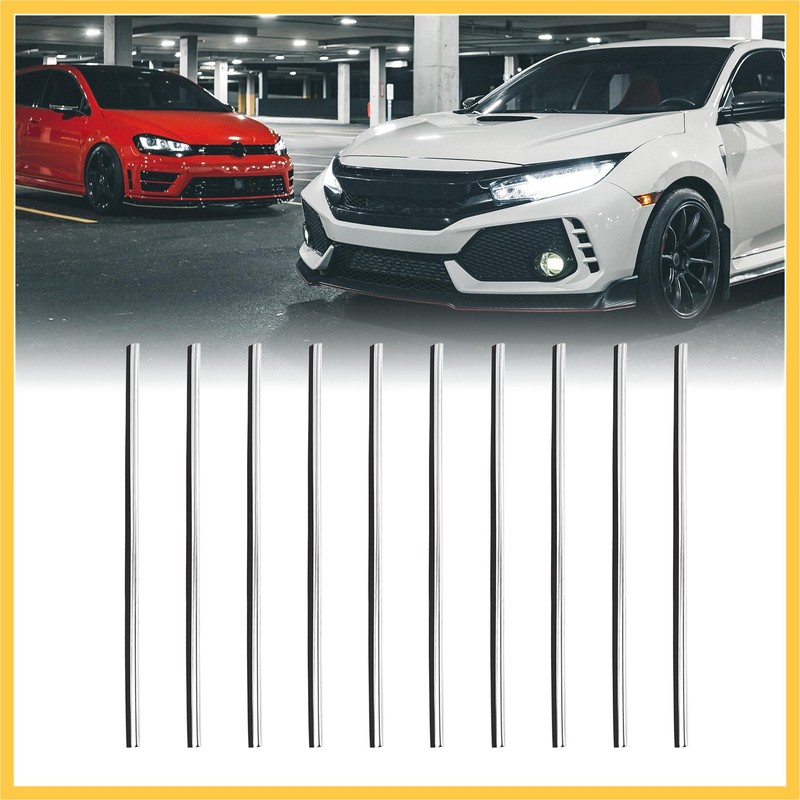 REPAIROCK 10pcs Silver Tone Chrome Car Air Condition Vent Grille