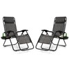 Tangkula Set of 2 Zero Gravity Chair, Folding Patio Lounge