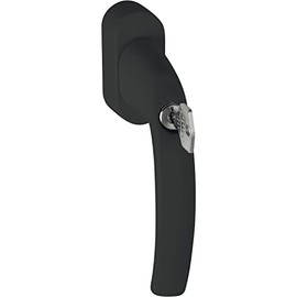 HOPPE 11618243 ATLANTA-Secustik 90° Window Handle Matte Black 7 x 32-42 mm