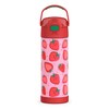 THERMOS FUNTAINER 16 Ounce Stainless Steel Bottle, Strawberry Smiles