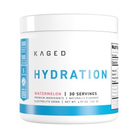 Kaged Kaged Electrolyte Hydration Powder | Hydracharge Watermelon | Sports Drink for Men and Women | Pre, Post, Intra Workout Supplement | 30 Servings