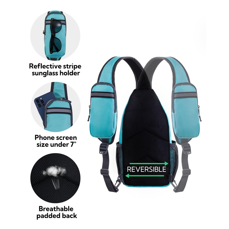 WATERFLY Sling Backpack Sling Bag Shoulder Backpack Shoulder Bag Adjustable