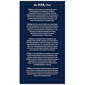 Riley Blake - FFA Forever Blue 2 - P15855 Panel 24" FFA Creed Panel