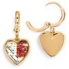 DEMDACO Art Heart Postage Stamp Letters Women's Dangle Durable Brass