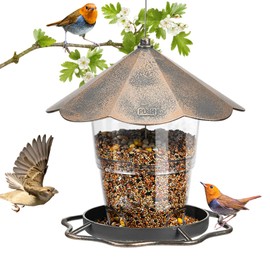 SANOTO Hanging Bird Feeder House, Foldable Bird Feeder, Weatherproof, Bird Watcher, Garden Decoration, Suitable for Balcony, Garden