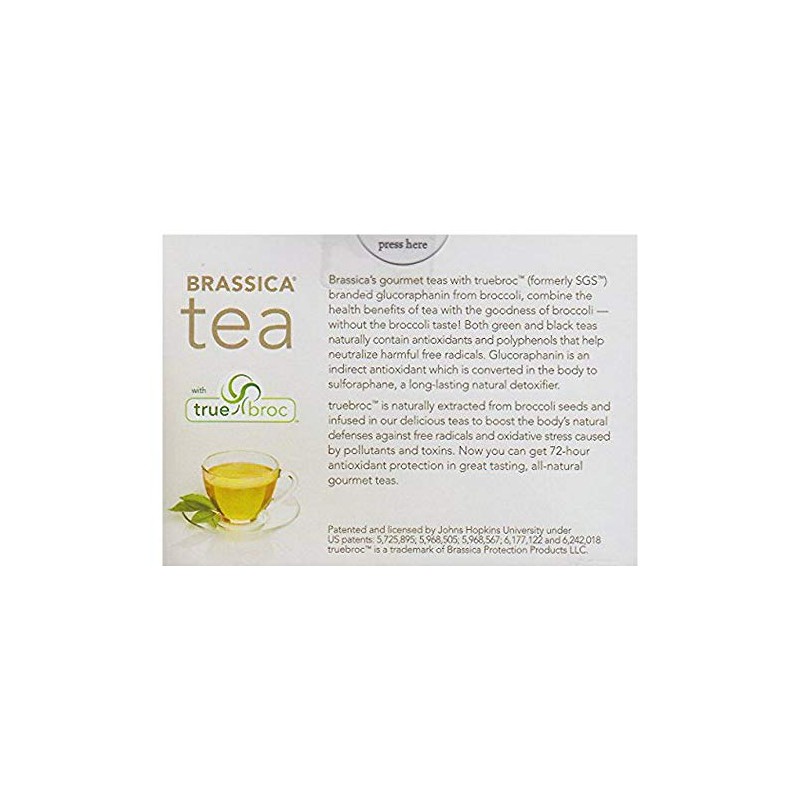 Brassica Decaffeinated Green Tea with Trubroc, Orange DECAF, 16 Tea