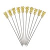 Beaumont Gold Plated Pineapple Cocktail Picks - Pack of 10