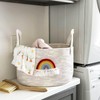 Organizador de pañales para bebés, con cesta de mano, cesta