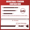 Ausemku Shower Curtain Rod Tension - 26-76 Inch Never Rust
