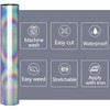 HTVVETUR Reflective Rainbow HTV Heat Transfer Vinyl Roll 12 Inch