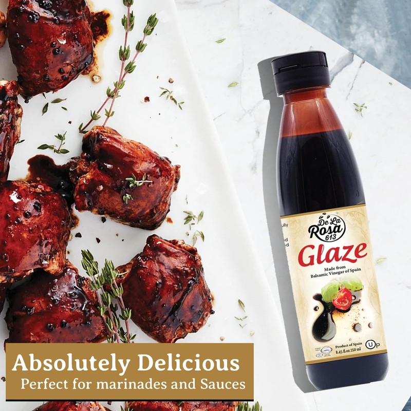De La Rosa Balsamic Glaze, Vegan, KOSHER FOR PASSOVER, Non-GMO