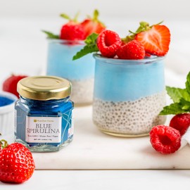 Blue Spirulina NON-GMO, Gluten Free, Vegan 0.5 oz (15 g), Additive-Free, Unscented, No Coloring, 0.5 oz (15 g)