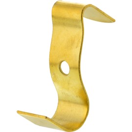 Hillman Crown Molding Picture Hanger, Steel, Brass Finish, Gold Color, 4 Pack