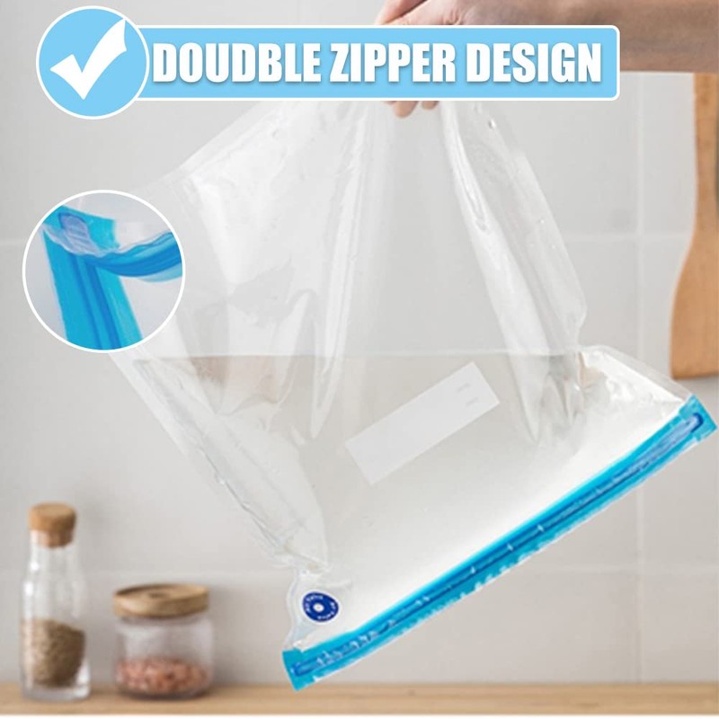 Daarcin Large Sous Vide Bags,15pcs10.2x13.4in/26 * 34cm BPA Free Reusable