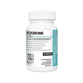 Microbiome Plus Gastrointestinal Probiotics L Reuteri NCIMB 30242 GI Digestive Supplements, Allergy Safe  Gluten Free for Men and Women (1 Month...   