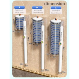 Disposable Toilet Brush - Suitable for Toilet Cleaning and Bathroom Cleaning Supplies, Comes with 12 Replacement Brushescolor: Blue, size: L