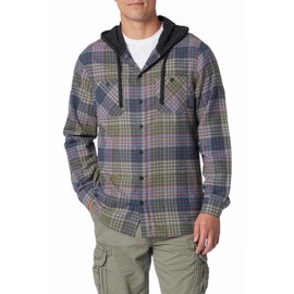 UNIONBAY Men's Classic Flannel Hoodie, Monocle