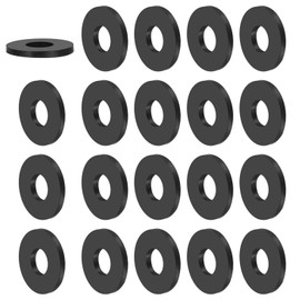 PATIKIL Multi Purpose Rubber Spacer, 20 Pcs 12mm ID x 30 OD x 3mm T Neoprene Round Anti-Vibration Isolation Pads Isolator Rubber Bushings Spacer Washer for HVAC Bolts Car Accessories