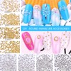 0.6mm 6Sizes Mini Small Stainless Steel Beads Nails Art Decorations