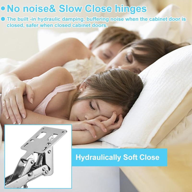 CYNNXIA 2 PCS 170 Degree Cabinet Hinge Kitchen Cupboard Doors