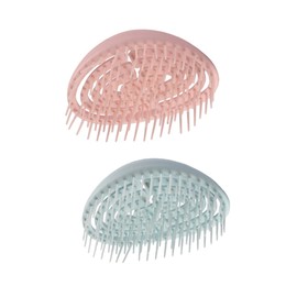 FRCOLOR 2Pcs Scalp Massager Hair Comb Comfortable Shampoo Brush for Hair Growth Portable Design for Dandruff Removal Stimulating