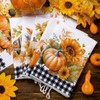 Bencailor 6 Pcs Fall Kitchen Towels Fall Pumpkins Maple Leaf