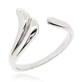 Sovats Women's wave thumb ring., Silver, silver