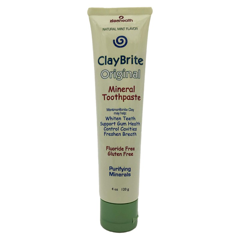 Claybrite Original Toothpaste Zion Health 3.2 oz Paste