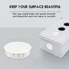 BOPOREAE 5/8 In/16 mm White Plastic Hole Plugs, Snap in