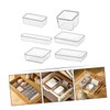 LABRIMP 6pcs Transparent Organizers for Home Storage Multi-purpose Tableware Holders