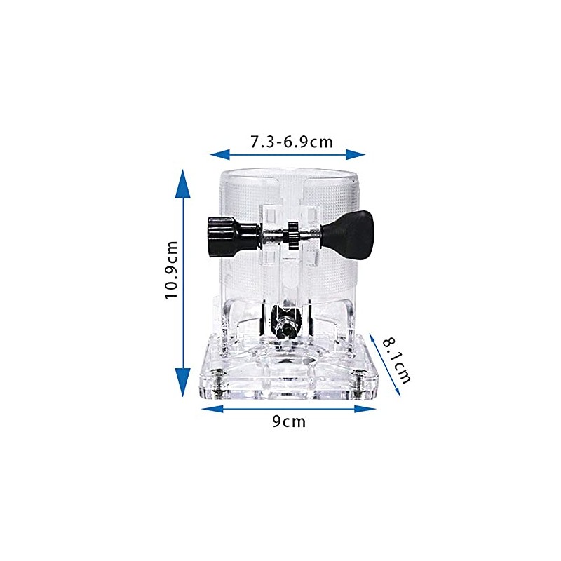 Woodworking Trimmer Router Transparent Plastic Base Power Tool Protective Shield