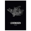 JUNIWORDS Leverkusen Black City Poster, black