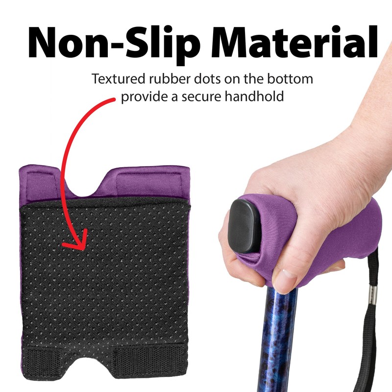 Top Glides Cane Handle Cover (Purple)
