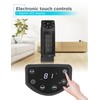 BLACK+DECKER Oscillating Ceramic Desktop Heater with Remote with Adjustable Thermostat,